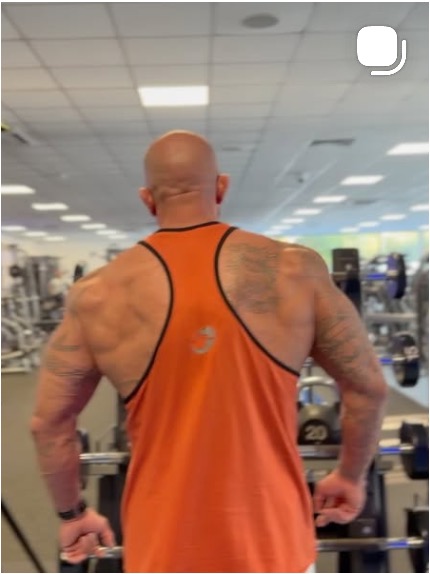 Coach Sam training in a gym